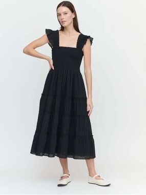 Hill House Home The Ellie Nap Dress Linear Swiss Dot